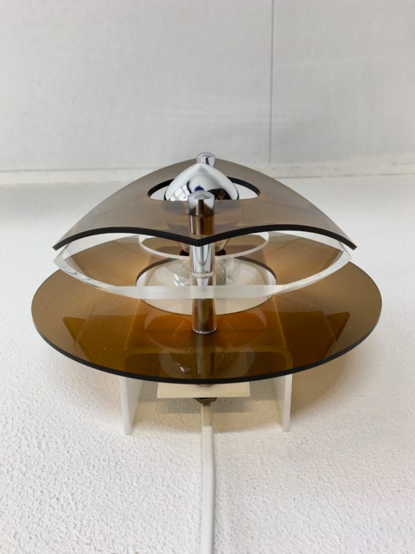 Herda space age plexiglass wall light - Image 7
