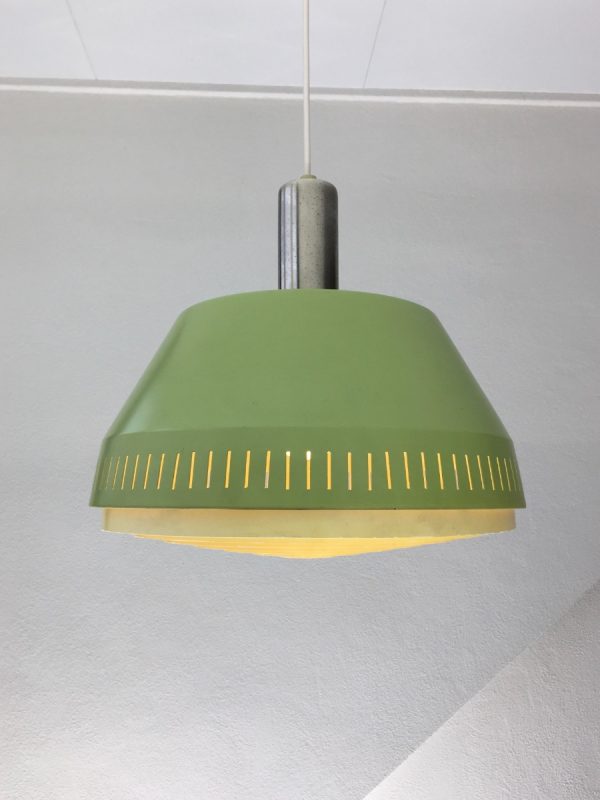 Mid Century design hanging lamp - 60's modern pendant light - Rockabilly - metal Philips