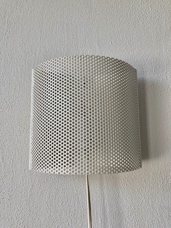 David gl Belysning - vintage wall light - Model 1905 - Denmark - space age perforated metal lamp - Pilastro modern style