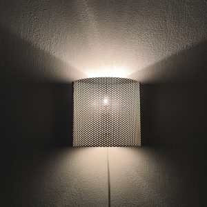 David gl Belysning - vintage wall light - Model 1905 - Denmark - space age perforated metal lamp - Pilastro modern style