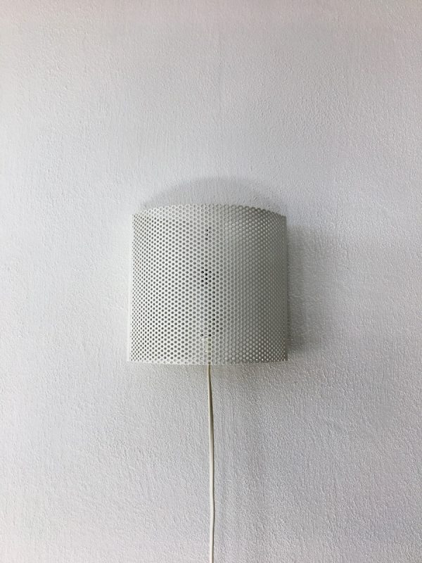 David gl Belysning - vintage wall light - Model 1905 - Denmark - space age perforated metal lamp - Pilastro modern style