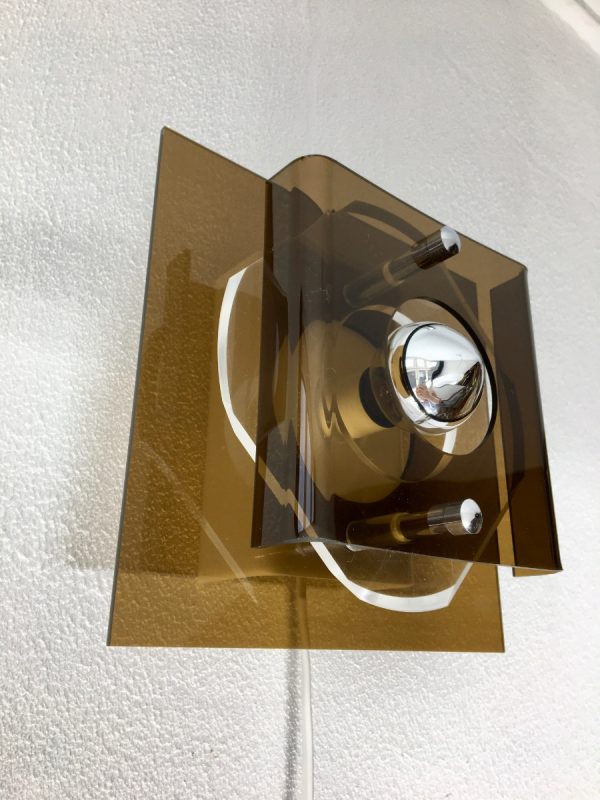 Herda Space Age Lamp - Plexiglass 70's Wall light - perspex vintage Dutch