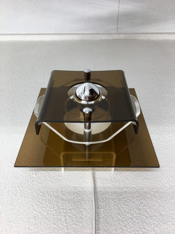 Herda Space Age Lamp - Plexiglass 70's Wall light - perspex vintage Dutch