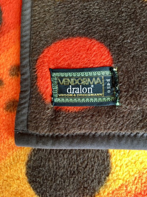 V&D Vintage Dralon Acrylic plaid - Vendorma Retro blanket 70's