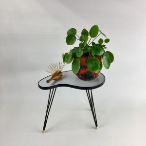 Vintage Formica Site Table, Hairpin Legs, Midcentury Modern Plant Stand, Tripod 50's / 60's