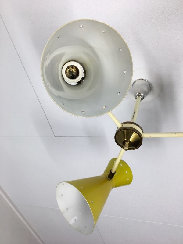 50's Busquet diabolo ceiling lamp - Image 8