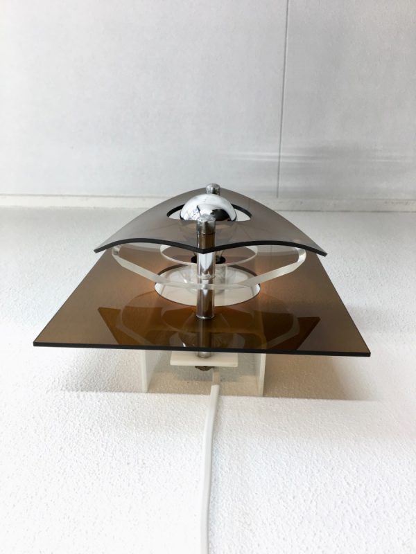 Herda space age lamp - Plexiglass 70's wall light - perspex vintage Dutch vintage