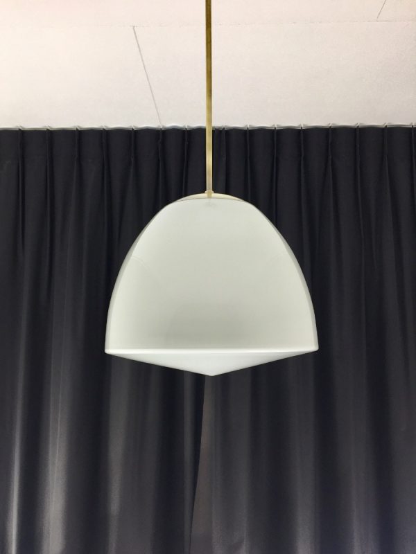 PHILIPS PHILITE school lamp - Mid century modern milk glass ceiling light - vintage hanging lamp - Dutch design pendent