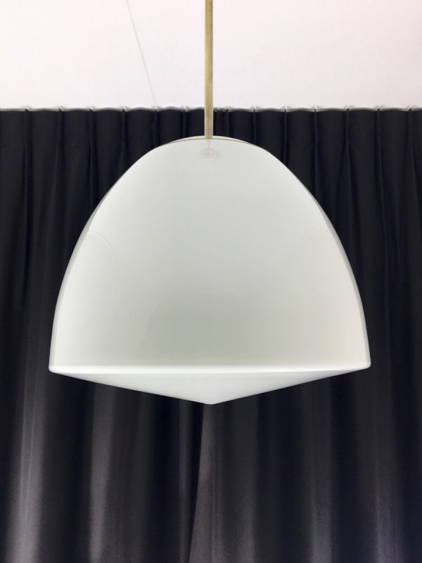 PHILIPS PHILITE school lamp - Mid century modern milk glass ceiling light - vintage hanging lamp - Dutch design pendent