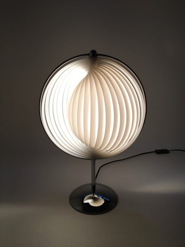 Moon desk lamp - 90s table light - 18.5 inch modern vintage - Kare design - Verner Panton style - DOM Christian Koban