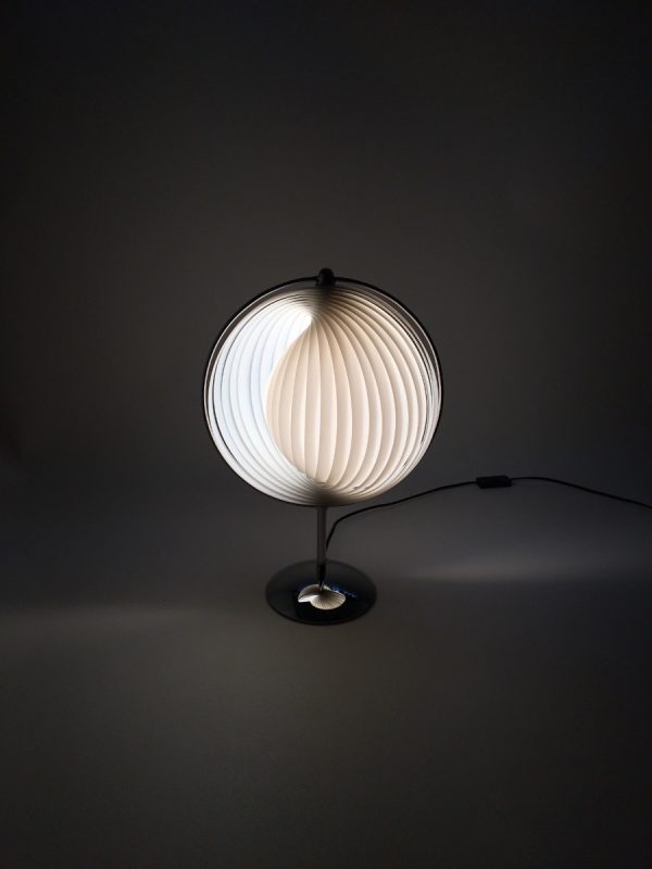 Moon desk lamp - 90s table light - 18.5 inch modern vintage - Kare design - Verner Panton style - DOM Christian Koban