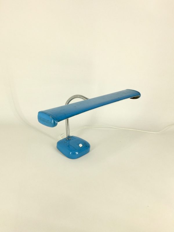 Vintage fluorescent table lamp - Rare Glamor Japan 50's desk light - pop art echtvintage