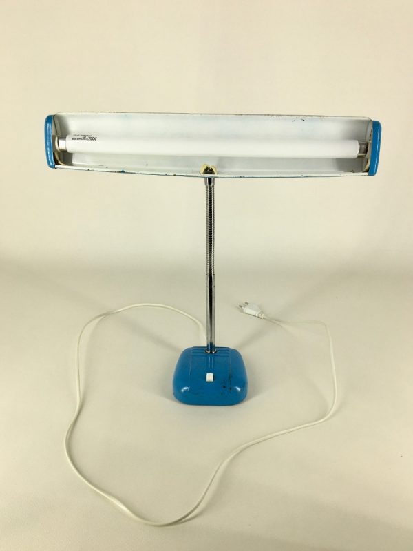 Vintage fluorescent table lamp - Rare Glamor Japan 50's desk light - pop art echtvintage