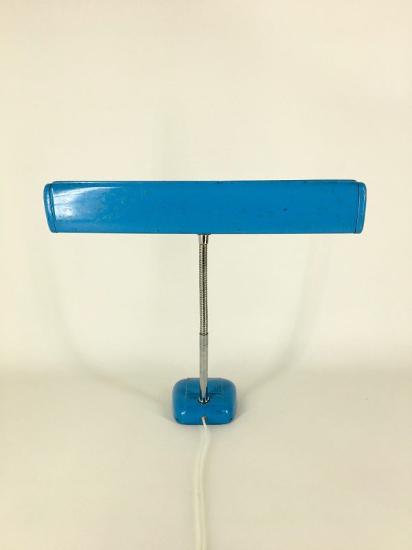 Vintage fluorescent table lamp - Rare Glamor Japan 50's desk light - pop art echtvintage