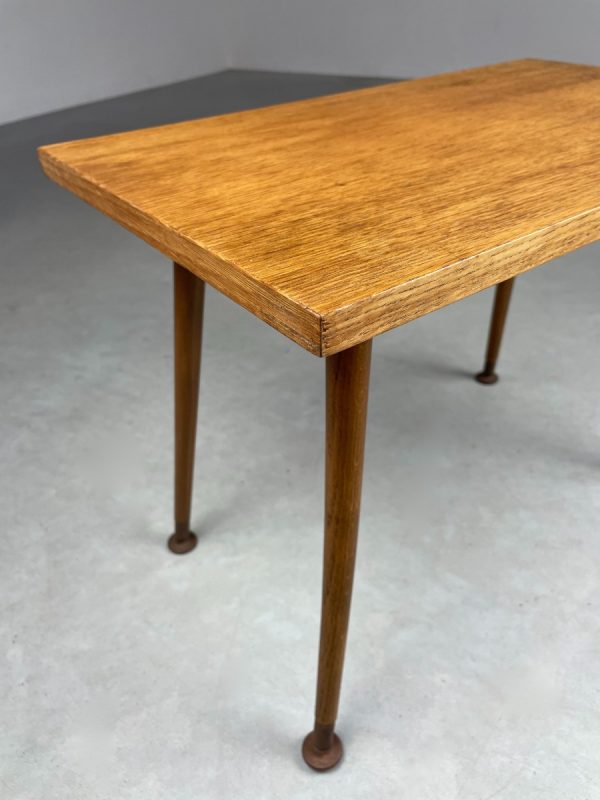 Vintage site table - 60's plant stand - plywood with wood veneer echtvintage echt