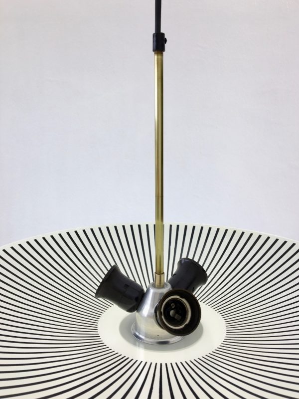 50's glass hanging lamp - Image 5