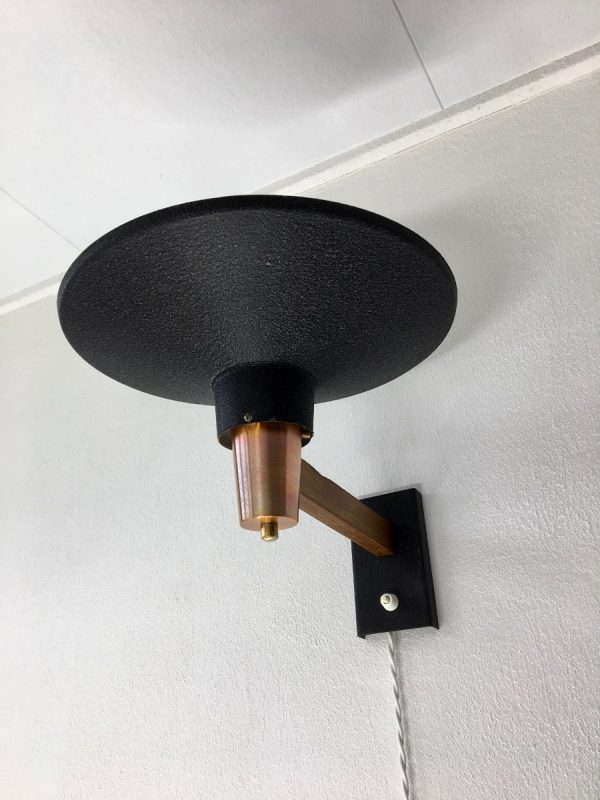 Hiemstra Evolux metal wall light - Modern 50's lamp - mid century dutch design uplighter