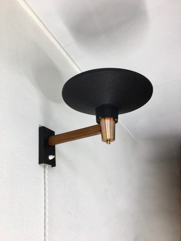Hiemstra Evolux metal wall light - Modern 50's lamp - mid century dutch design uplighter