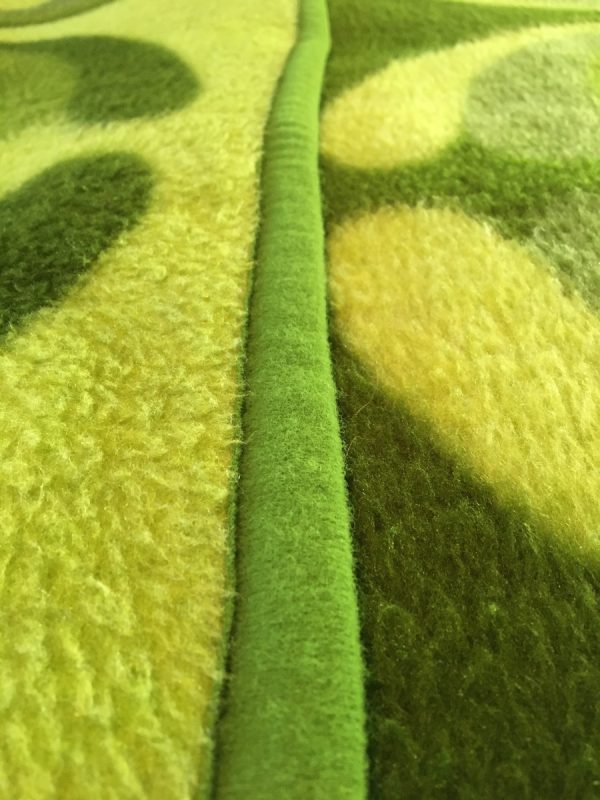 Didas green vintage plaid - Retro dralon blanket 70s