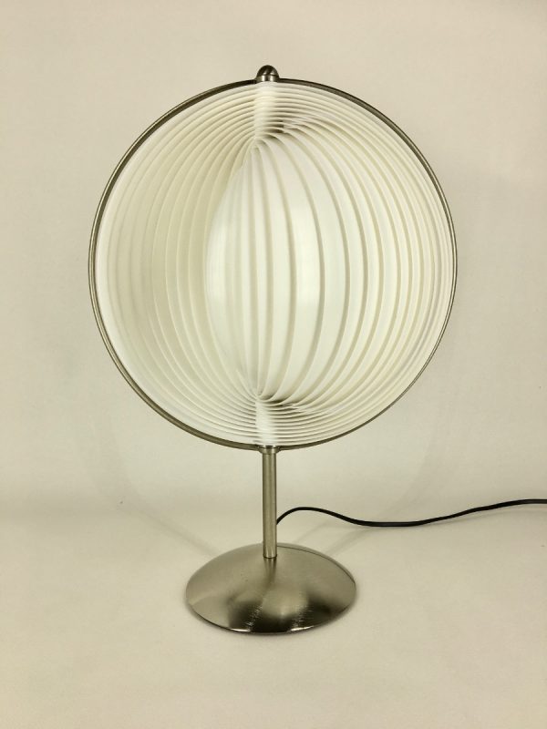 Moon desk lamp - 90s table light - 18.5 inch modern vintage - Kare design - Verner Panton style - DOM Christian Koban