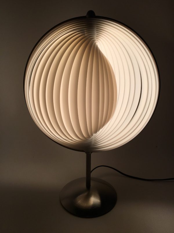 Moon desk lamp - 90s table light - 18.5 inch modern vintage - Kare design - Verner Panton style - DOM Christian Koban