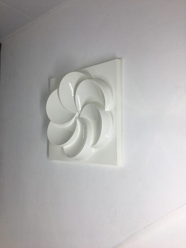Vintage wall panel IKEA Rabatt - artwork - 2 white panels