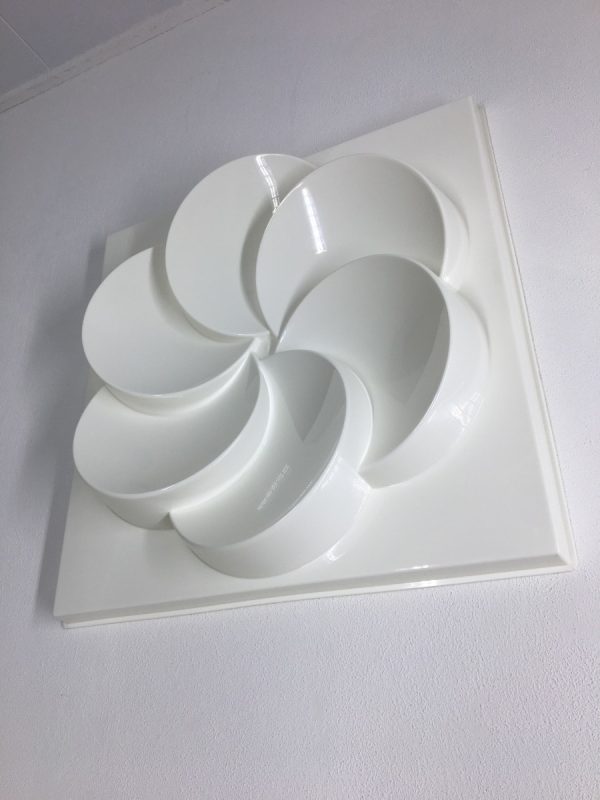 Vintage wall panel IKEA Rabatt - artwork - 2 white panels