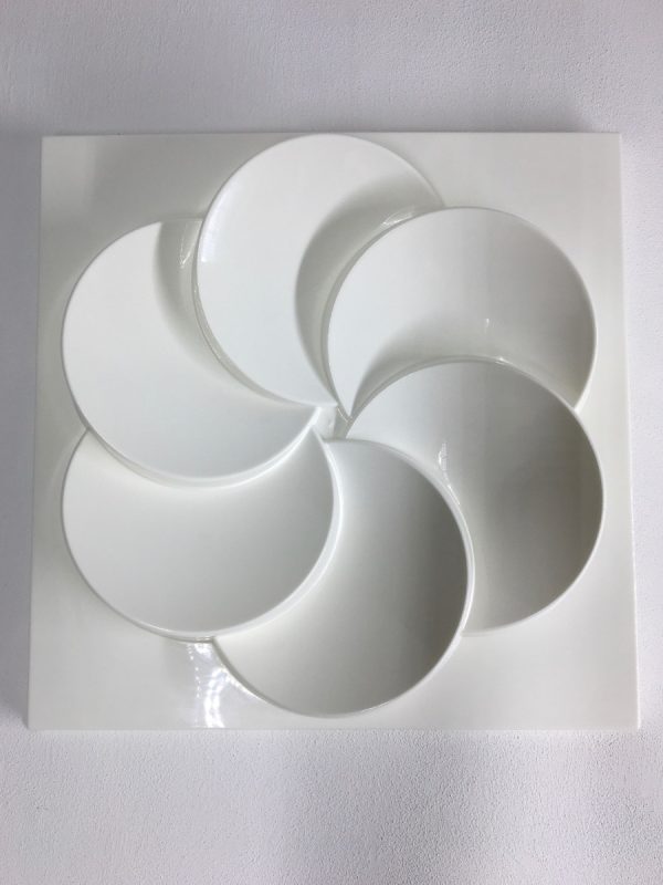 Vintage wall panel IKEA Rabatt - artwork - 2 white panels