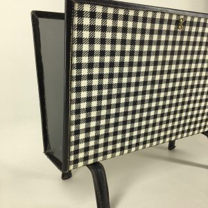 Mid century modern magazine holder - chic 50s classic Newspaper modernist basket