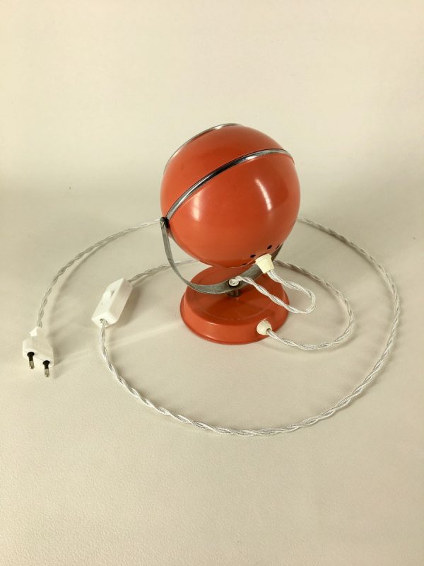 Eyeball lamp - Space age wall / table light - 60's orange panton age - pop art echt vintage