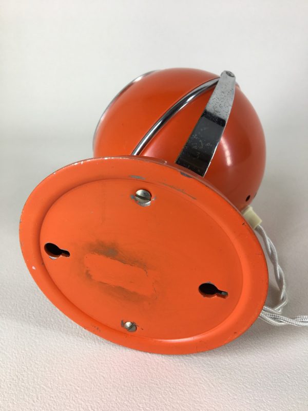 Eyeball lamp - Space age wall / table light - 60's orange panton age - pop art echt vintage