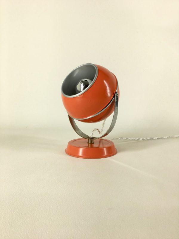 Eyeball lamp - Space age wall / table light - 60's orange panton age - pop art echt vintage