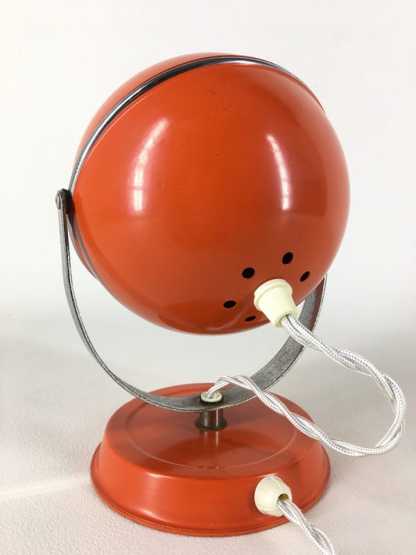 Eyeball lamp - Space age wall / table light - 60's orange panton age - pop art echt vintage