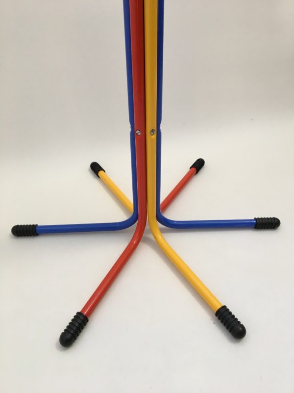 IKEA PLAGG standing coat rack - Vintage 90s metal floor coat rack - primary colors Memphis style Tord Björklund