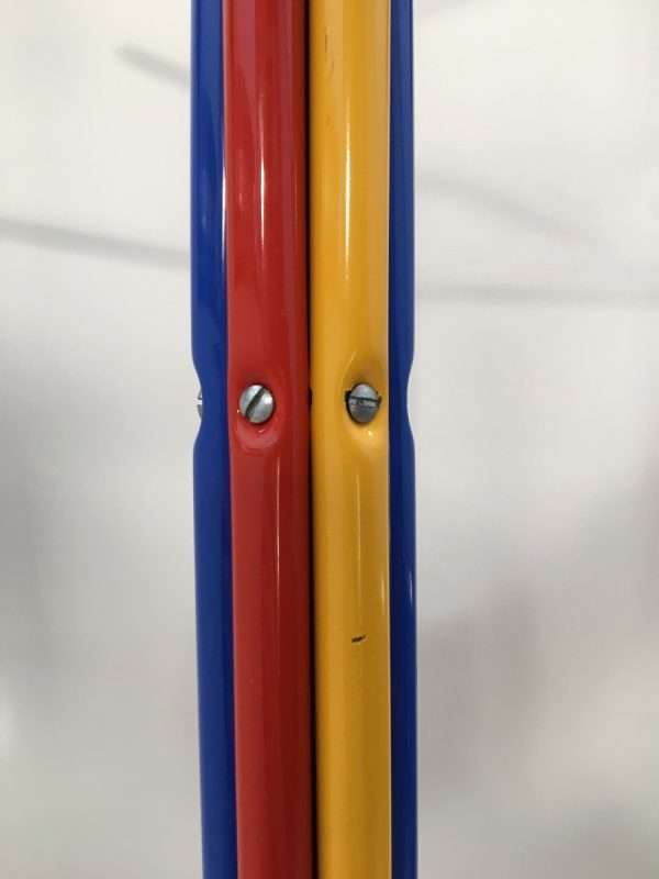 IKEA PLAGG standing coat rack - Vintage 90s metal floor coat rack - primary colors Memphis style Tord Björklund