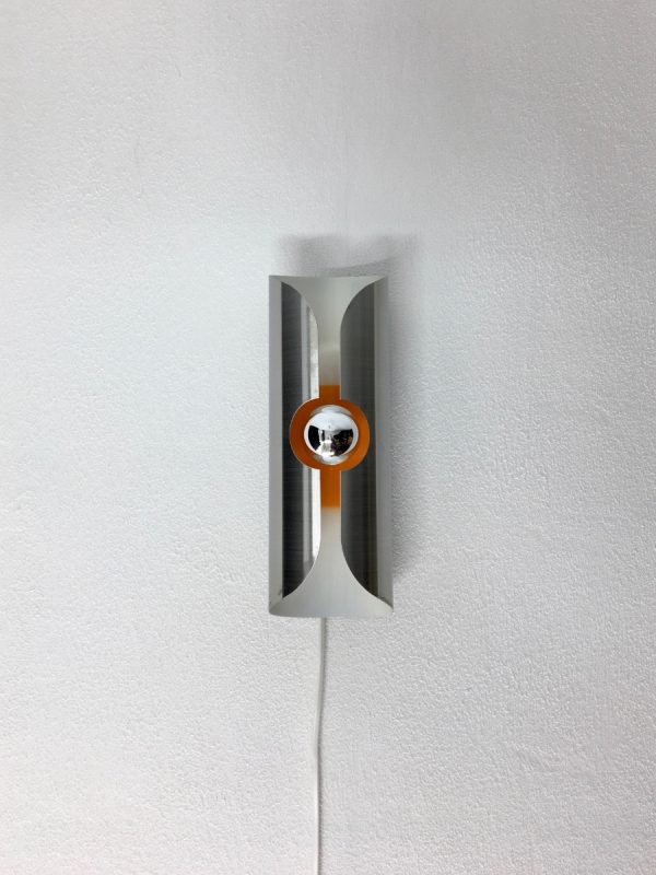 Space age wall light - vintage 70s Massive Belgium lamp