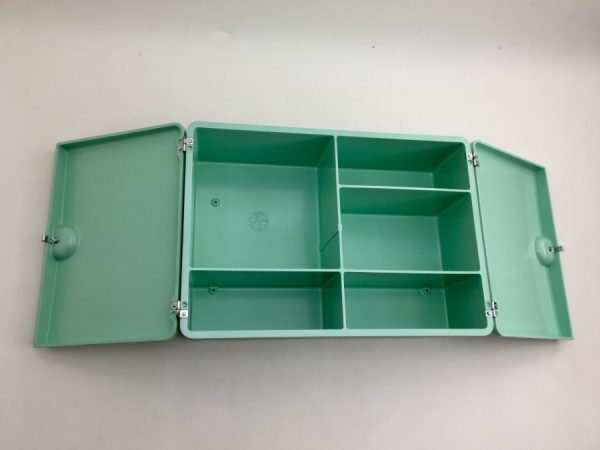 echt vintage Vintage turquoise medicine cabinet - 60's retro storage box - bathroom closet -Spluga CM Torino