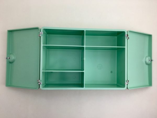 echt vintage Vintage turquoise medicine cabinet - 60's retro storage box - bathroom closet -Spluga CM Torino