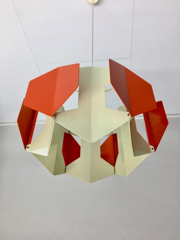 Very rare pendant lamp - Modern 60's metal light - art for light lovers