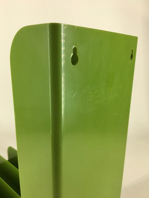 echtvintage Retro Record Holder - Boa Inter - lp box - vintage green 12 inch vinyl box