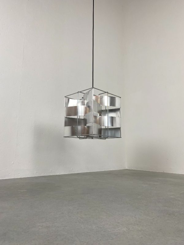 Hanging-lamp-Max-Sauze-1970s-rare-Vintage-pendent-light-Aluminium-rare-design-echtvintage-echt