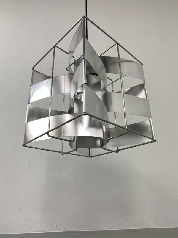 Hanging-lamp-Max-Sauze-1970s-rare-Vintage-pendent-light-Aluminium-rare-design-echtvintage-echt