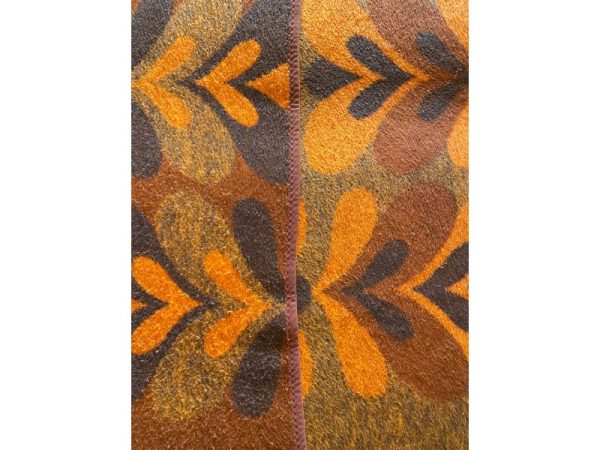 Vintage dralon blanket - Tetem Orlon Holland retro plaid 70's - 2 person blanket echtvintage