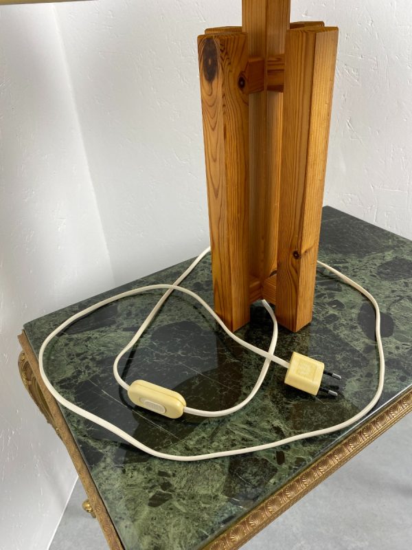 Vintage table lamp Dexter - beech or pine desk light - Scandinavian design
