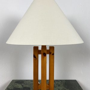 Vintage table lamp Dexter - beech or pine desk light - Scandinavian design