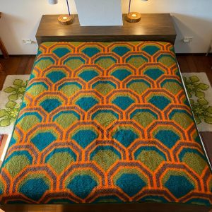 Panton Large Didas dralon retro blanket - Dutch vintage plaid - 70s