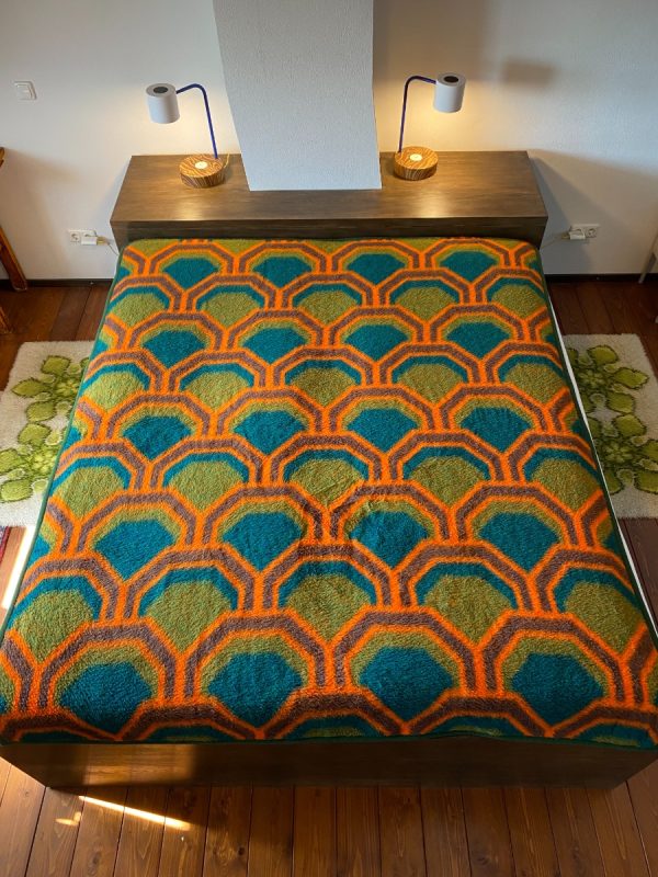 Panton Large Didas dralon retro blanket - Dutch vintage plaid - 70s