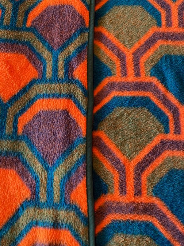 Panton Large Didas dralon retro blanket - Dutch vintage plaid - 70s