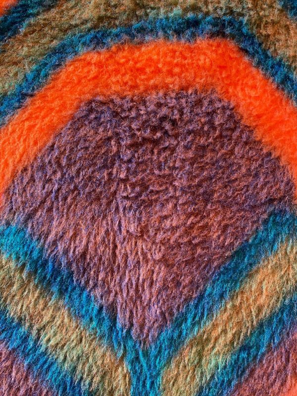 Panton Large Didas dralon retro blanket - Dutch vintage plaid - 70s