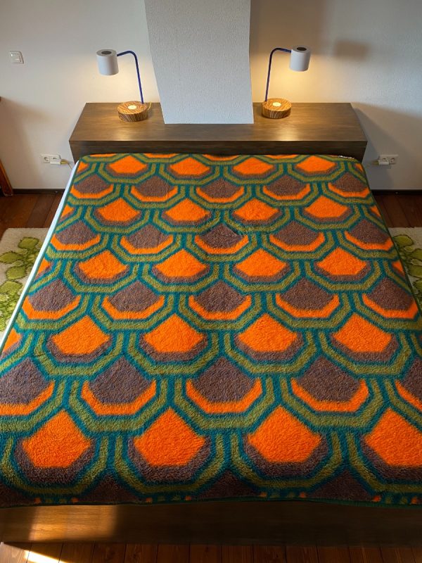 Panton Large Didas dralon retro blanket - Dutch vintage plaid - 70s